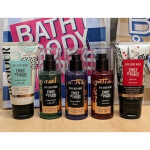 Bath & Body Works Emily in Paris Mini Body Cream & FFM Collection Bundle of 5
